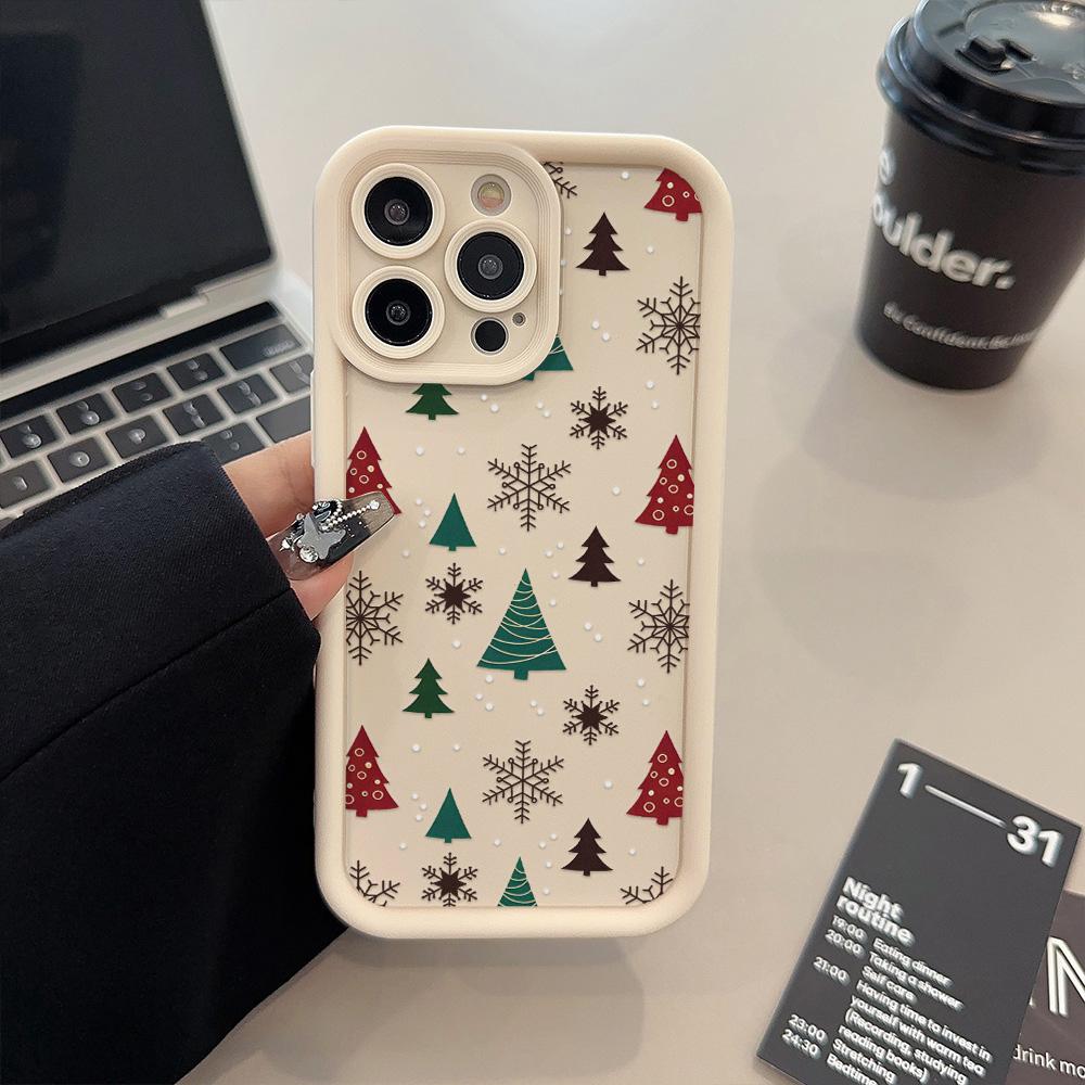 Christmas Phone Case for iPhone 11 13 12 14 15 16 Pro Max XR XS Samsung A15 A55 A05 Redmi 12 13C OPPO A16 A18 Reno 11 Vivo Y17S Y12 Infinix Note 40