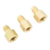 3pcs Air Conditioner Brass Adapter Durable Vacuum Adapter Portable Charging Vacuum Port Adapter for