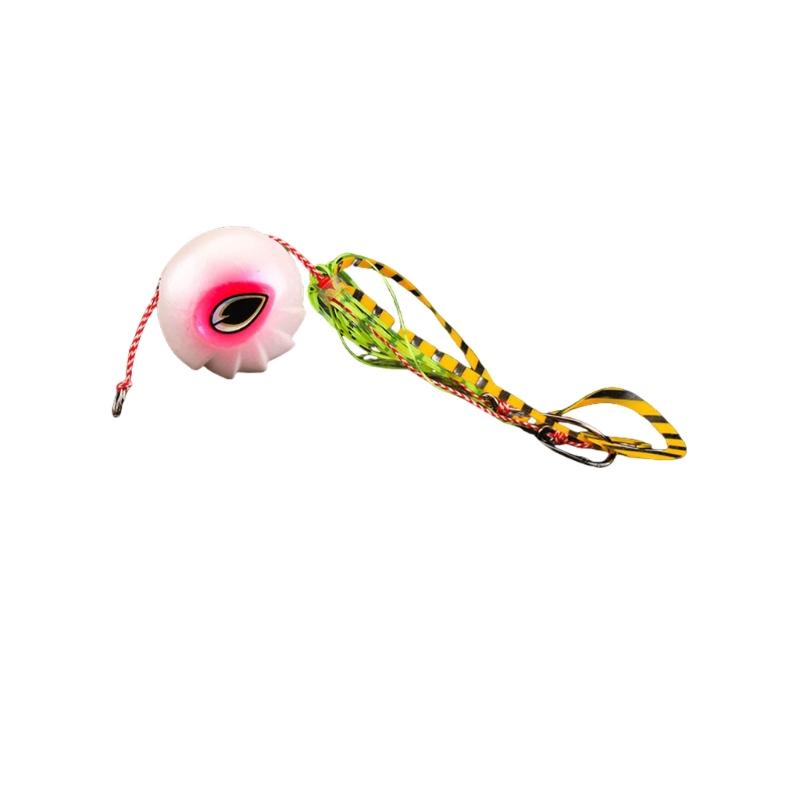Sliding Kabura Jig for Snapper Fishing Accessories Kabura Jig Head with Hook Artificial Jigging Fishing Lure Baits