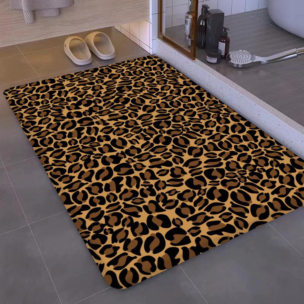 Leopard Cow Print Floor Mat Entrance Door Mat Nordic Style Home Doormat Bathroom-Toilet Mats Bedroom Hotel Decor Mat