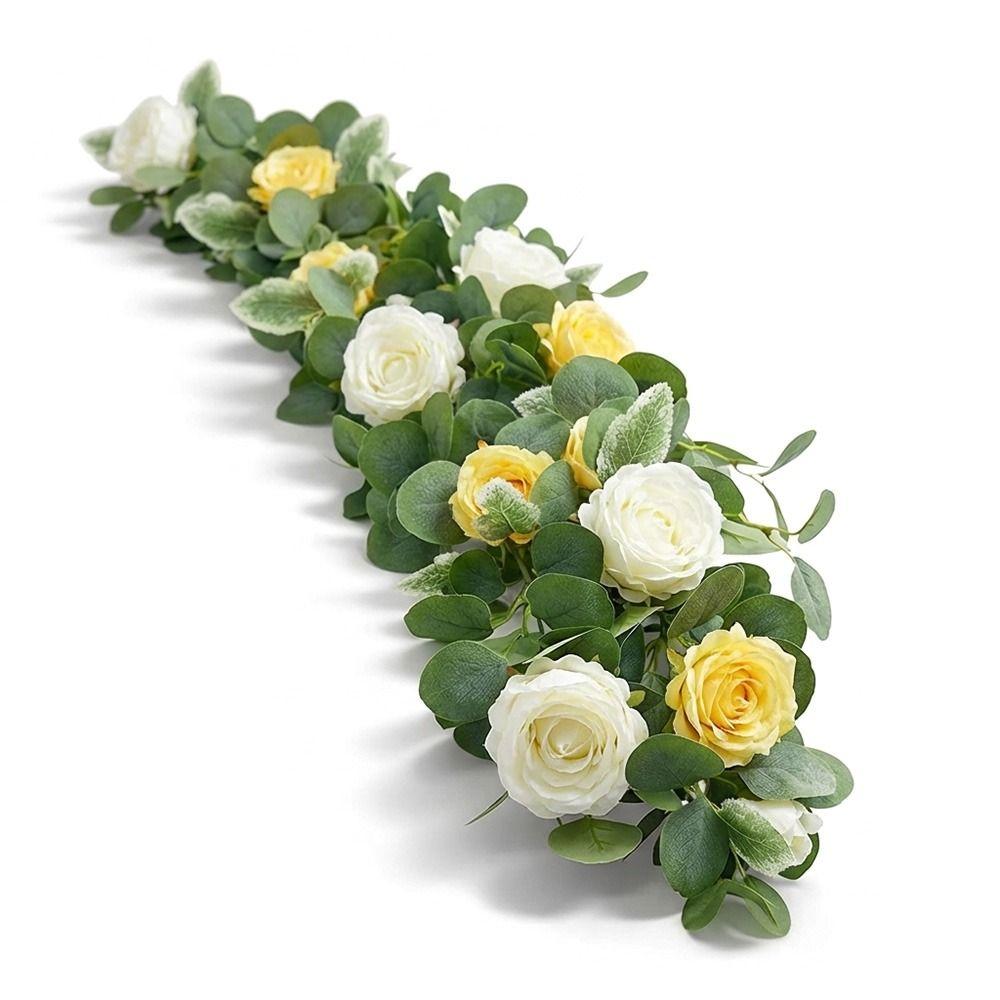 Green Eucalyptus Leaves Poeny Silulation Flower Multicolor Fake Flower Vines Home Decor