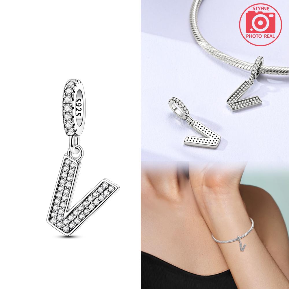 Sparkling Full Monogram Pendant Copper Colors For Charms Copper Colors Original Bracelet For Jewelry Making