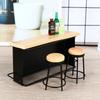 3Pieces Doll House Furniture Bar Counter with 2 Bar Stools and Bar Table for Craft Project Bar Scene Display Accessory