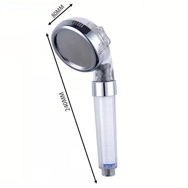 Handheld Shower Head with Negative Ion Pressure for Home Bathing