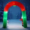 7.87FT Inflatable Christmas Arch Santa Snowman Toy LED Lit Festive Gift Xmas Yard Party Decoration Xmas Supplies Home Ornament