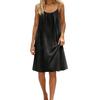 Vestito da Donna Senza Schiena con Spalline Sottili, Senza Maniche a Spalline Sottili, Fluido, Corto da Spiaggia/Vacanza, Con Laccio Dietro.