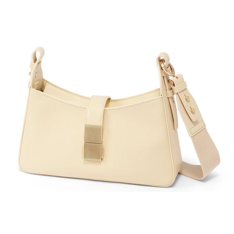 Charles & Keith Fashion Minimalist Trendy Chain Faux Leather Shoulder Bag Women Shoulder Bag Black Beige Green CK2-20781726-1
