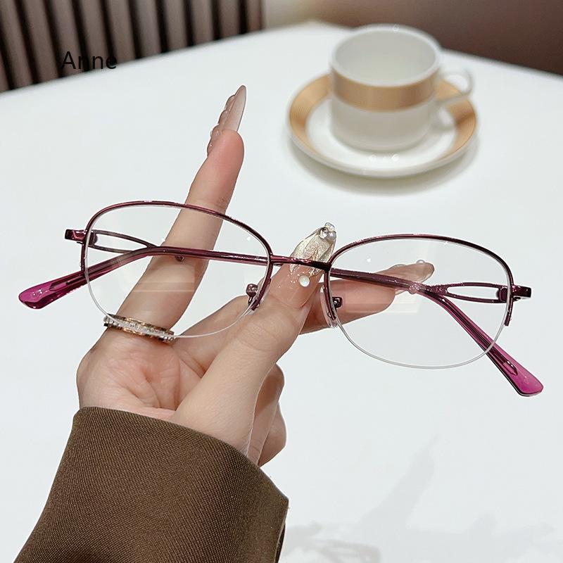 Women's Glasses Cat Eye Metal Eyeglasses Frame Optical Myopia Glasses Blue Light Blocking Transparent Computer Glasses Lentes