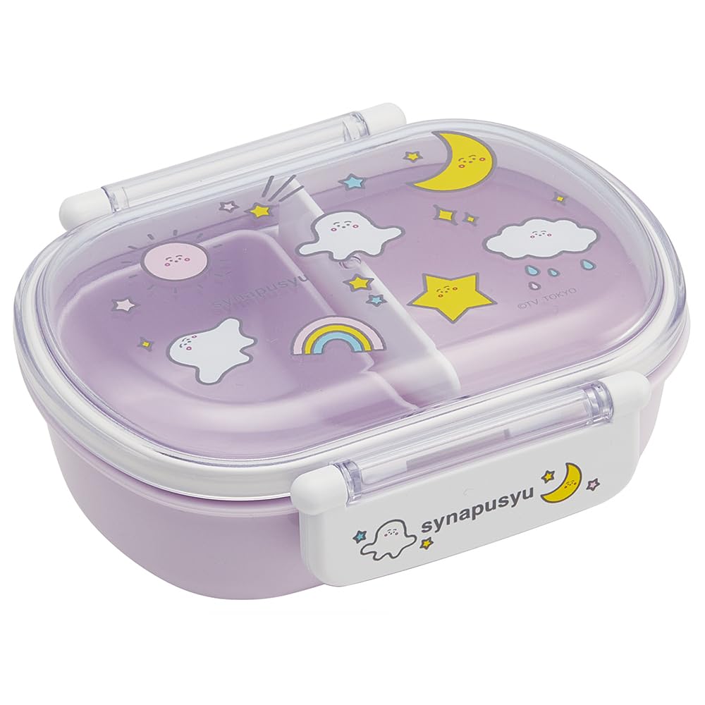 Skater Children's Bento Box, 360ml Capacity, with a Fluffy Lid, Made In Japan, Single Tier, Dishwasher and Microwave Safe, Shina Pushshu, for Girls