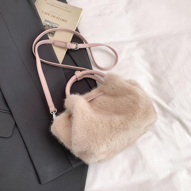 Hand-held Vegetable Basket Bag, Pleated Bucket Bag, Fashionable Single-shoulder Crossbody Bag