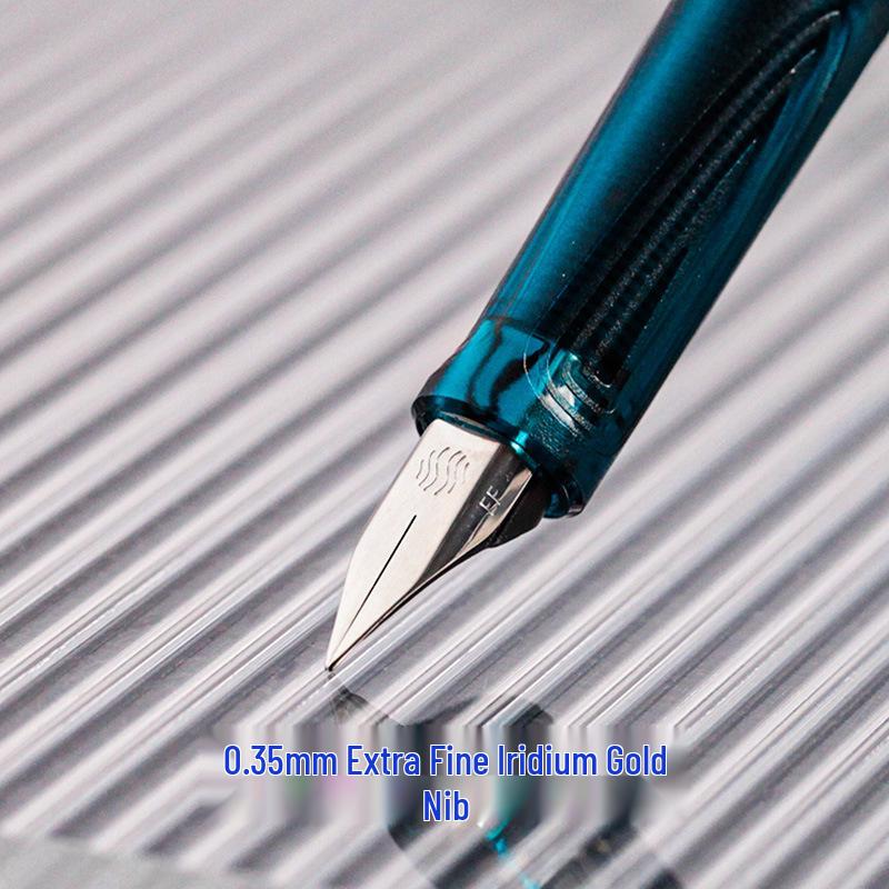 Schneider 0.35mm Iridium Gold Nib Fountain Pen - BK406 Starry Sky Model with Replaceable Ink Cartridge