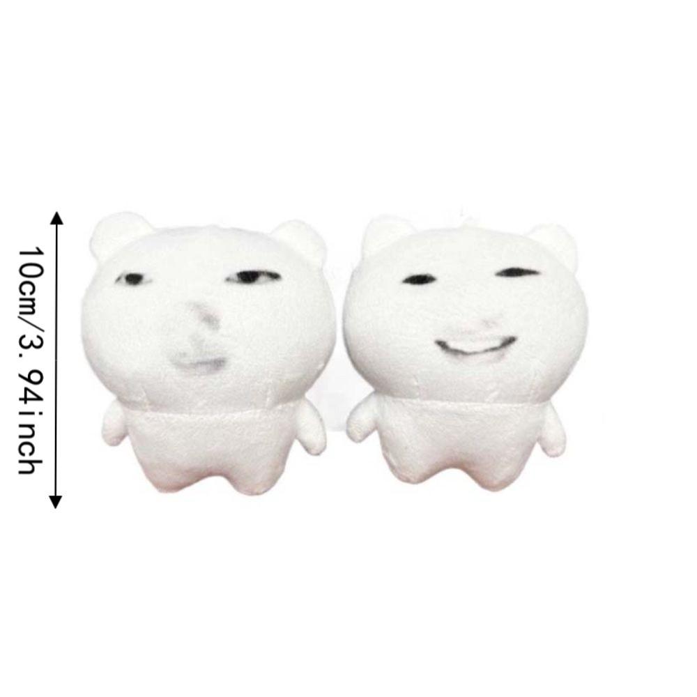 Bag Charm Expression Plush Keychain Hanging Ornament Expression Pendant Funny Plush Doll Car Keys