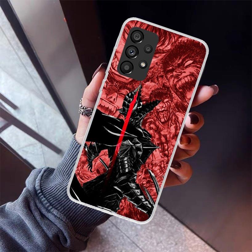 Black White G-Guts B-Berserks Phone Case For Samsung Galaxy A17 A57 A37 A16 A26 A36 A56 A15 A25 A35 A55 A14 A13 A54 A53 A34 A24
