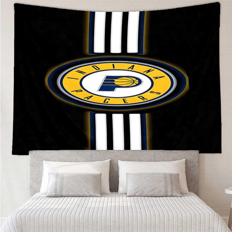 Pacers Basketball Team Quick-Dry Tapestry Hanging for Bedroom,Livingroom, Playroom,Decor Art Room Wall Tapestry Holiday and Birthday Gifts