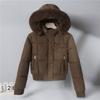 Women S Winter Hooded Short Long Sleeve Cotton Padded Coat
