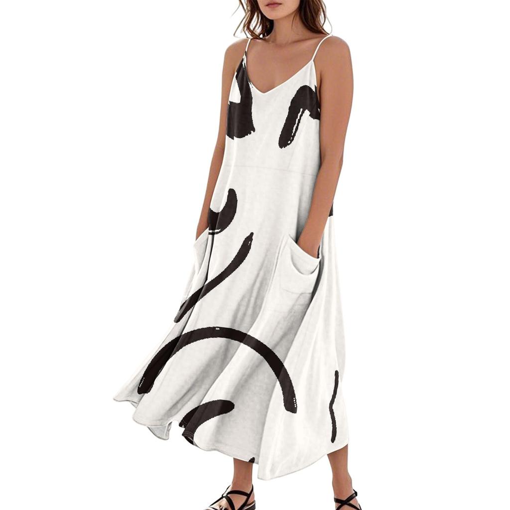 Women's Summer Dress Casual Loose Long Beach Vacation Dresses