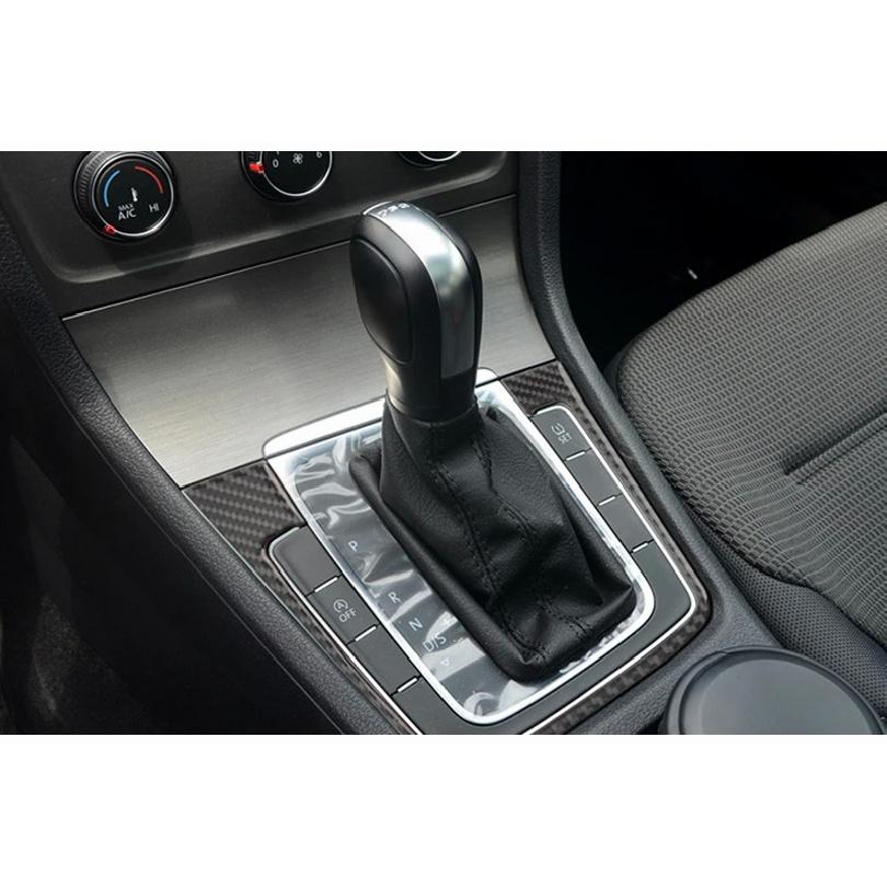 For Volkswagen VW Golf 7 Mk 7 2013- Carbon Fiber Car Transmission Shift Box Panel Trim Sticker Car Interior Accessories