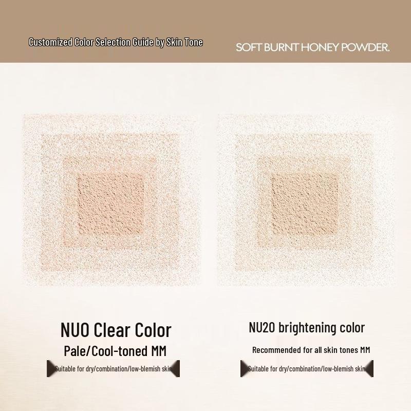 QXQY Asian Fun Elf Soft Focus Matte Setting Powder - Long-Lasting Lightweight Finish.