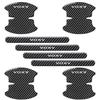 BLOOPIC Compatible Door Handle Protector (Set of 8), Carbon Fiber Door Protector, Scratch Prevention,
