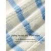 INMAN Women's Cool-Feel Striped Knit Cardigan
