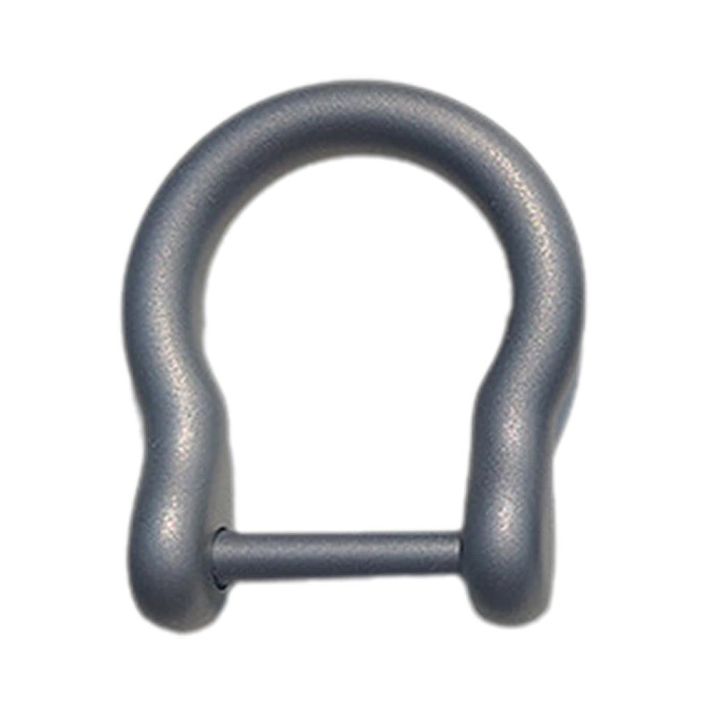 D-Rings Screw In Shackle Horseshoe Buckle Horseshoe Shape D Rings D-Shaped Metal Hoop Replacement for DIY Leather Crafts