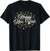 Happy New Year Graphic Tee Soft Cotton T-Shirt Unisex Casual Streetwear