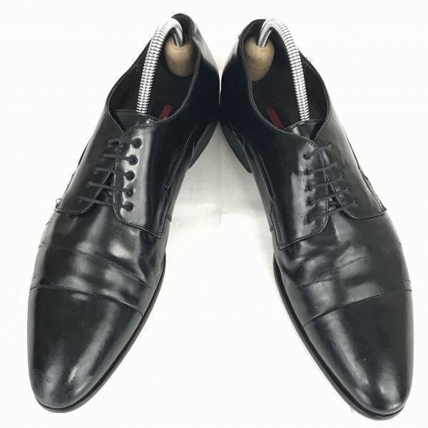 Lloyd Germany Heavy Leather Straight Tip 26.5 Black Dress Shoes Business(USED)