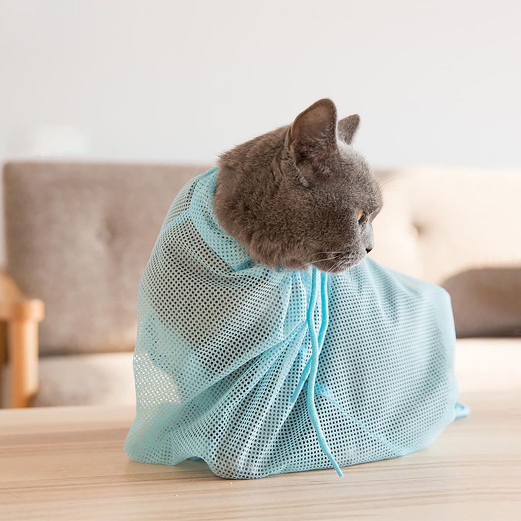 Multifunctional Cat Bath Bag  Breathable Bath Bag Anti-bite Anti-scratch Cat Restraint Bag