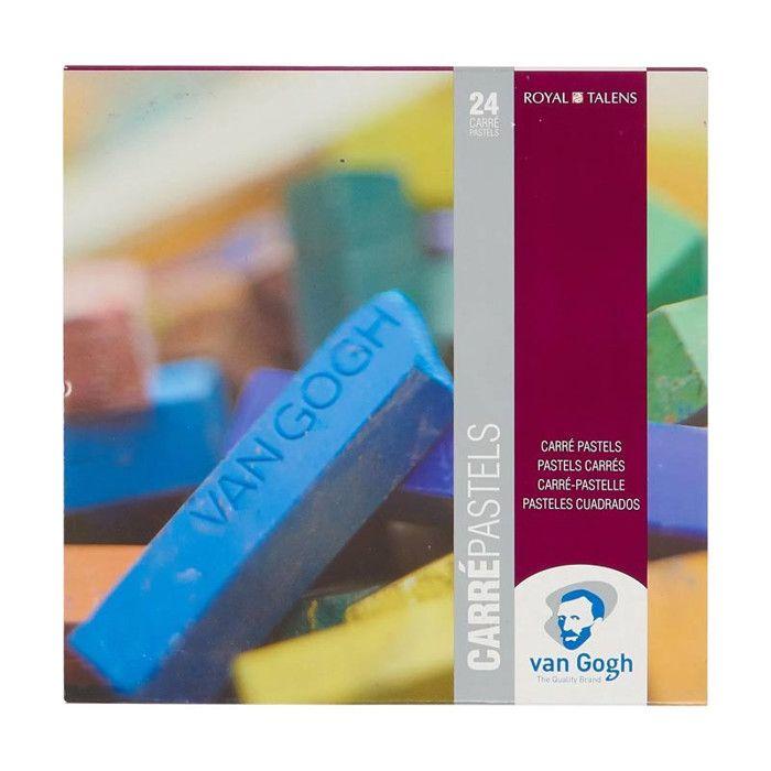 Coffret de Pastels - Van Gogh - 24 Pastels Carrés - Multicolore - Pour Adultes - Mixte