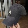 New Denim Baseball Cap for Men and Women, Versatile for All Seasons, Letter-printed Sunshade Cap with Wide Brim, Vintage Casual Hat
