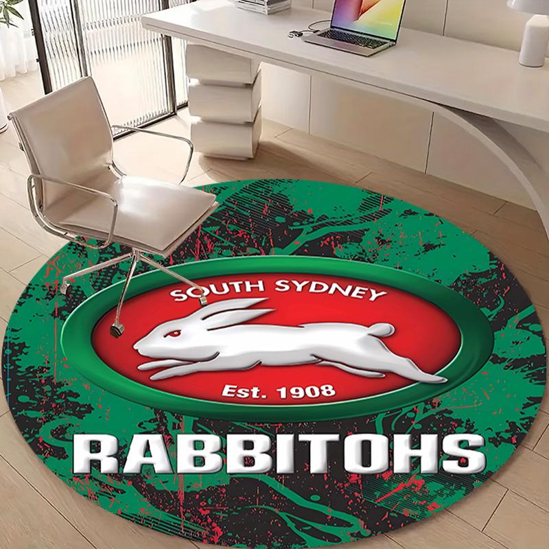 1pc Football Team (16) Design Printed Area Round Carpet for Bedroom Living Room Home Decor Rugs Mat Non Slip Mat Rug for Bedside