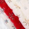 Embroidered Snowflake Rabbit Plush with Iridescent Beads - Christmas Home Textile