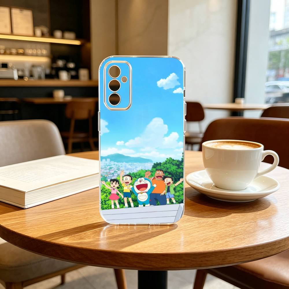 Cute Cartoon Z-Doraemon Shockproof  Phone Case For SamsungA10,12,20,21S,30,31,40,50,51,52,70,71 Transparent Cover