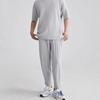 Miyake-Style Men's Pleated Tapered Nine-Point Pants with Drawstring