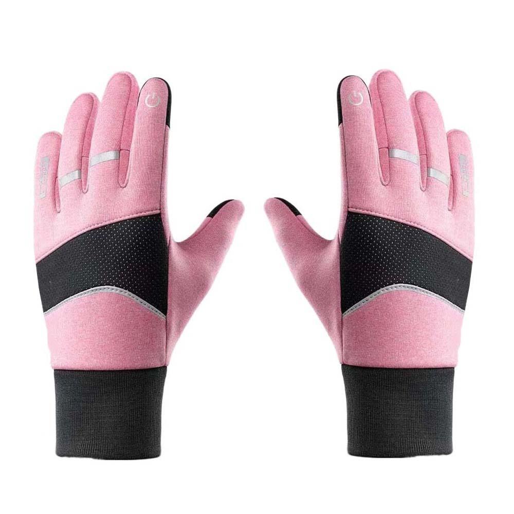 Polar Fleece Plush Thickened Gloves Soft Finger Mittens Satin Unisex Windproof Gloves  Women