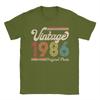 Mens Vintage 1986 Birthday Gift Born Made 1986 T Shirt Cotton Tops Humorous Short Sleeve O Neck Tee Shirt New Arrival TShirt