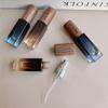 5ml Transparent Glass Perfume Spray Bottle Sample Glass Vials Cosmetics Portable Mini Perfume Atomizer Wooden Cap Refillable