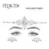 3D Rhinestone Bright Face stickers for festival Glitter Makeup Jewelry Sticker on Face crystals Gems jewels diamonds decoration