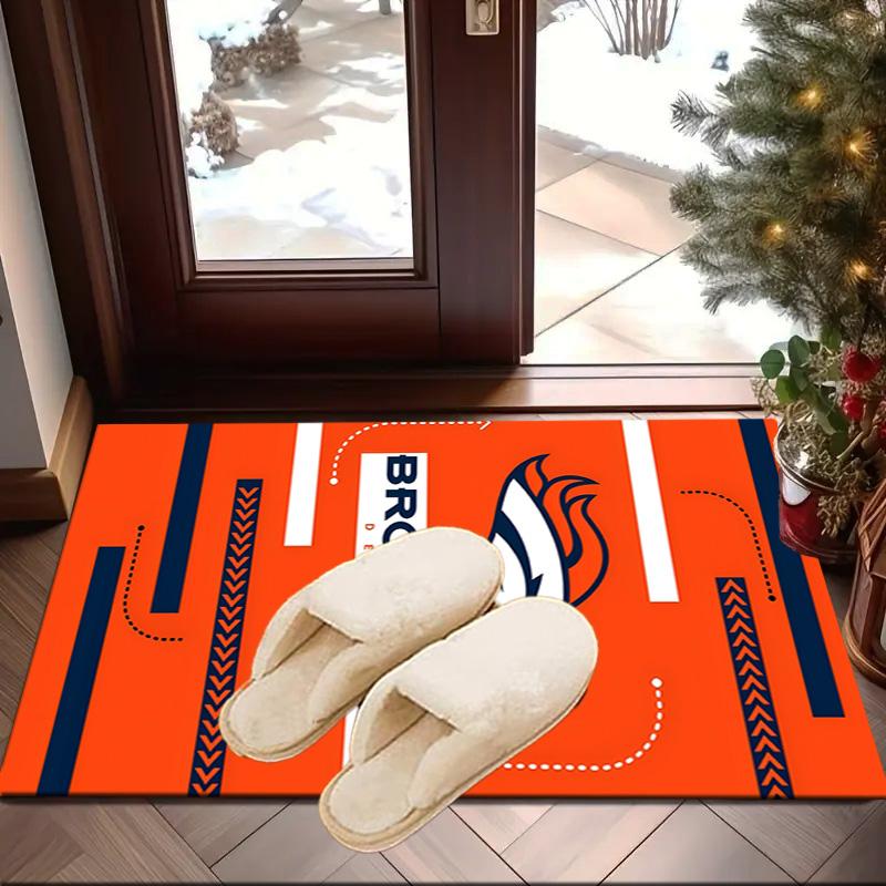 Denver Broncos Logo Area Rug for Office, Chair Rug, Decorative Carpet Livingroom Mat, Large Size Fan gifts Christmas gifts