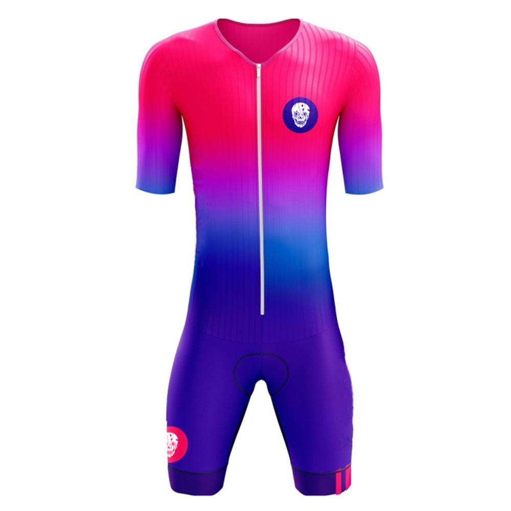 Tuta da Ciclismo Tuta da Triathlon Monopezzo Body Aderente Fantasia Verticale Mountain Bike Bici da Strada Pattinaggio a Rotelle Tuta Traspirante 2026 Set Tuta da Ciclismo Monopezzo