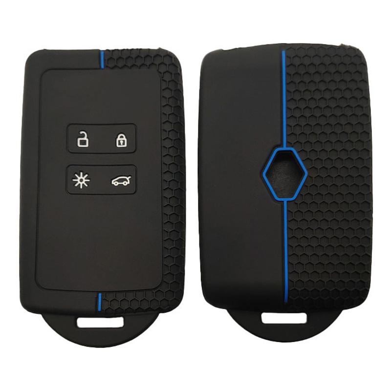 Silikon Auto Schlüsselabdeckung Für Captur Koleos Kadjar Arkana Megane Dacia Duster Sandero Stepway Smart Fernbedienung Schlüsselanhänger Hülle