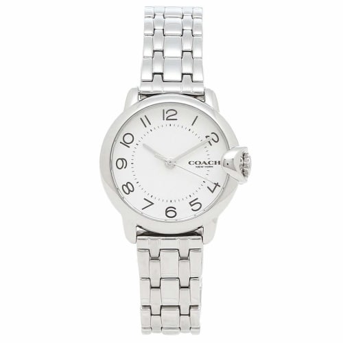 Coach Women's Arden Watch, 28mm Quartz, White/Silver, COACH 14503601, A4 Compatible