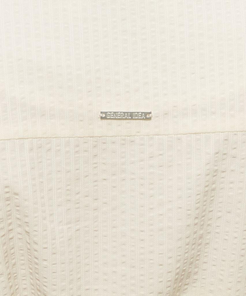 GENERALIDEA Striped V-Neck Puff Long Dress [Vanilla] / Gf2Lop514