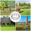 Garden Fence Metal Garden Fence 10X Heavy-Duty Wire Mesh Gate For Privacy Trellis Flower Bed Self-Standing Anti-Climb Pet