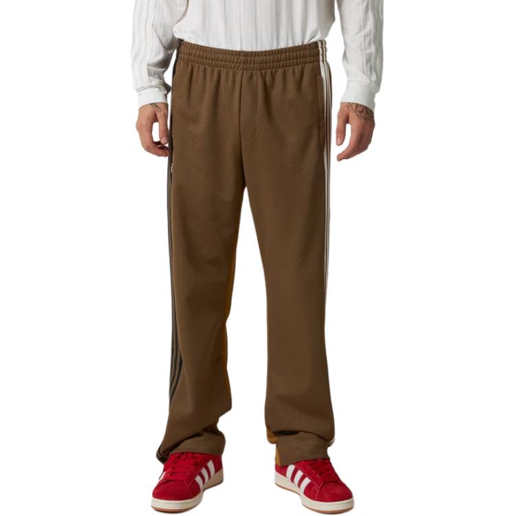 adidas X CLOT Edison Chen Adibreak Pants Brown Oxide Men Streetwear IY6525