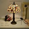Shell Tiffany Table Light Bed Lamp Room Decor Stained Glass Luminaria for Home Bedroom Bedside Night Stand Desk Lighting Fixture