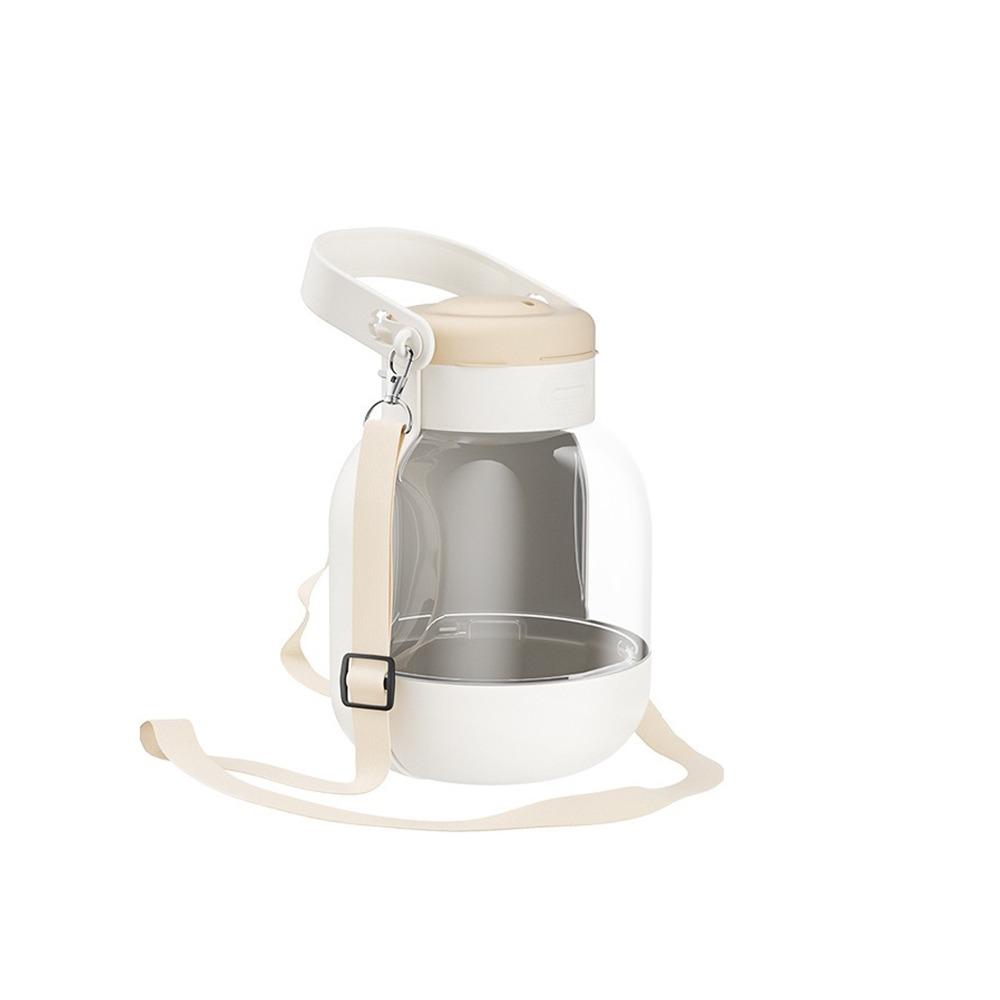 

Large Capacity Dog Water Bottle 2 in 1 Design Dog Outing Kettle Pet Drinking Bottle For Puppy білий