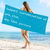 Personalized Beach Towel Customized Name Text Custom Bath Towel For Beach Gym Bathroom Own Design Pool Towel For Women Kids Gift