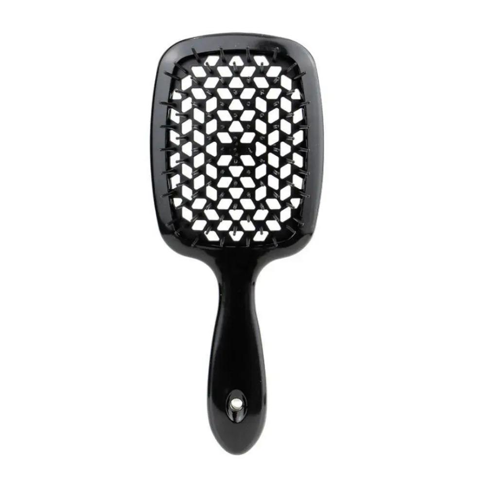 New Square Hollow Hair Comb Scalp Massager Simple Rib Hairbrush Demelant Brush Detangling Comb Fluffy Hairdressing Style Tool