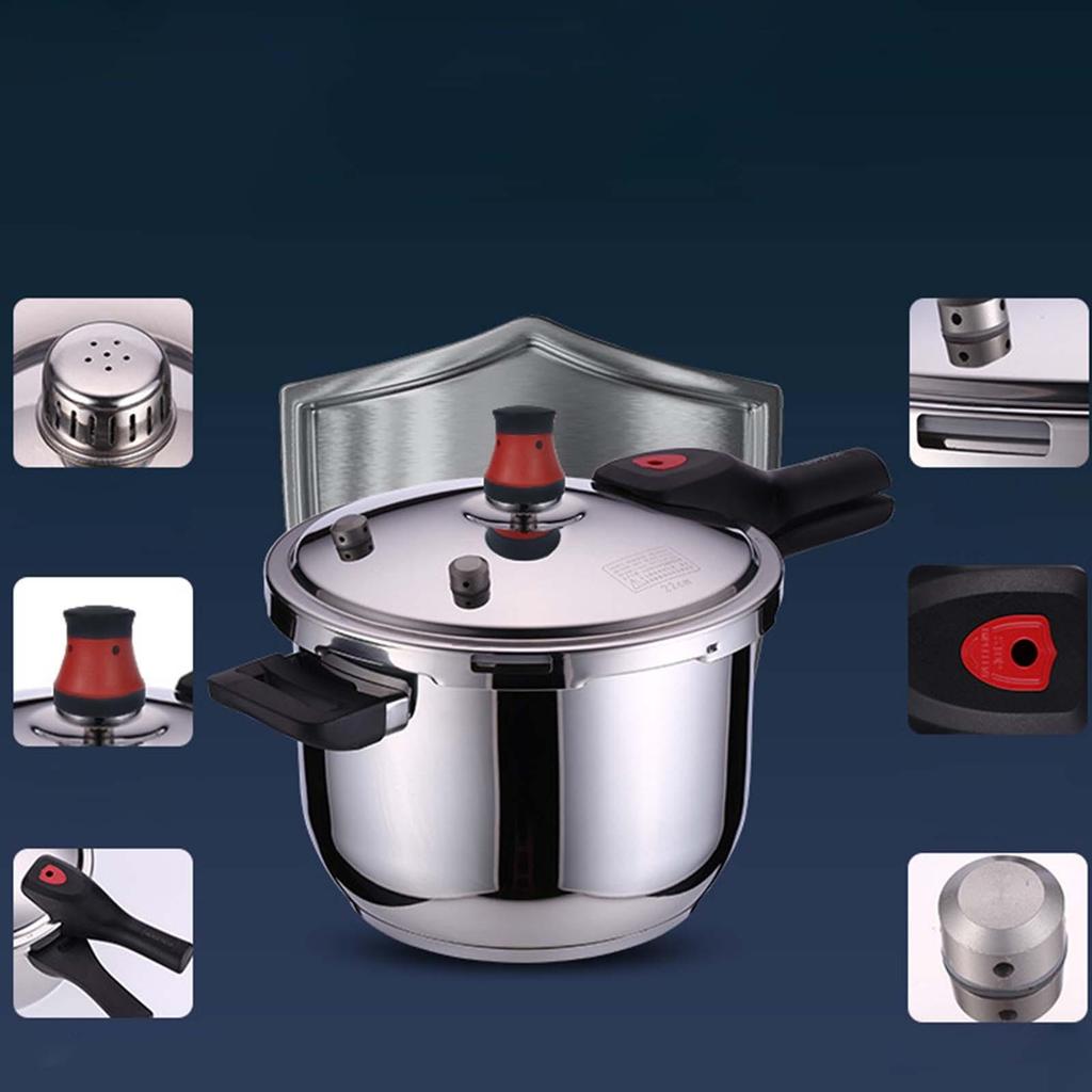 Stainless Steel Pressure Cooker - Efficient and Versatile Cooking Pot for Home Use